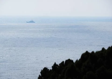Ship at sea Stock Photos