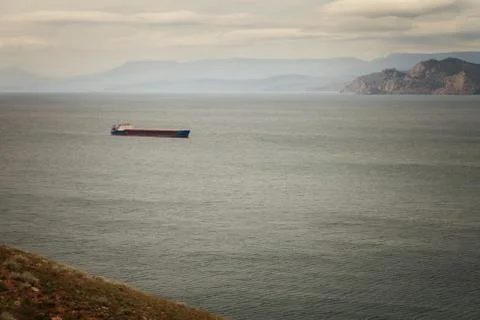 Ship at sea Stock Photos
