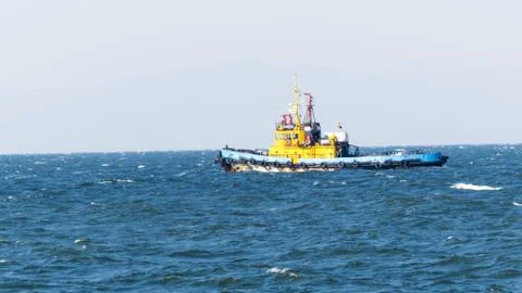 A ship at sea Stock Photos