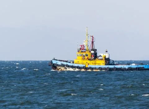 A ship at sea Stock Photos