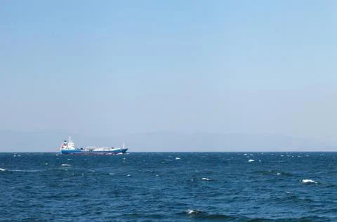 A ship at sea Stock Photos