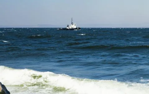 A ship at sea Stock Photos