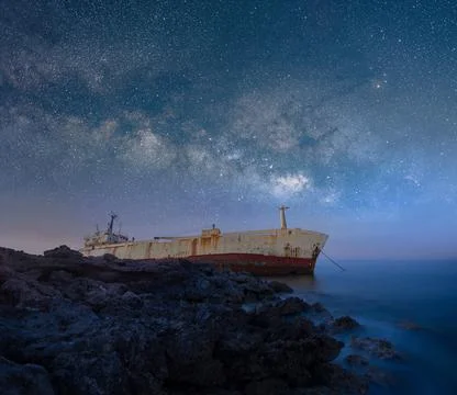 Ship in the sea Stock Photos