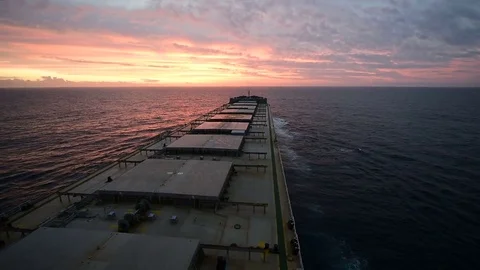 Ship at sea. View from bridge Stock Footage 83359989