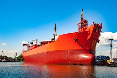 Ship in shipyard Stock Photos