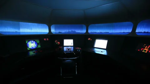 Ship simulator Stock Footage 38287163
