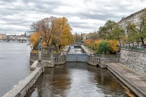Ship sluice Stock Photos