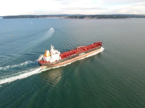Ship on the Solent Stock Photos