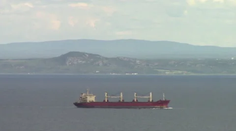 Ship on St Lawrence silent Видео 65258237