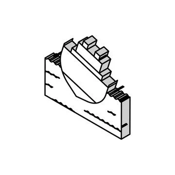 Ship stability marine isometric icon vector illustration Stock Illustration