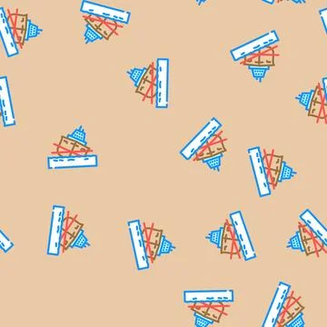 Ship stability marine vector seamless pattern 스톡 일러스트
