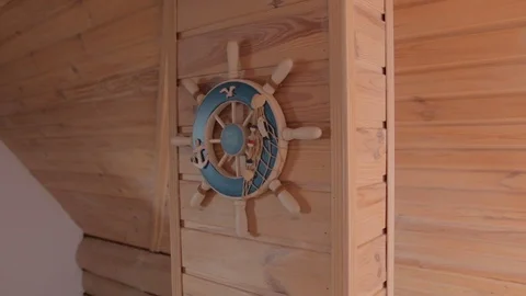 The Ship Steering Wheel Stock Footage 103950622