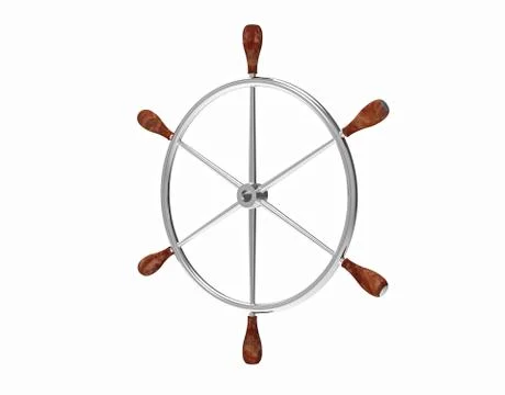 Ship steering wheel Stock Illustration