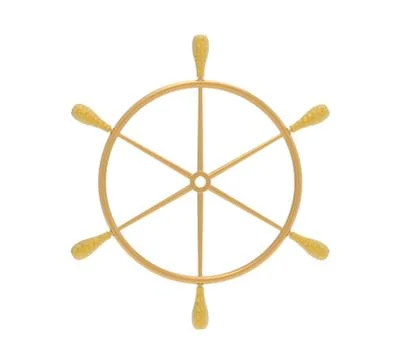 Ship steering wheel Stock Illustration