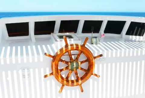 Ship Steering Wheel Stock Photos