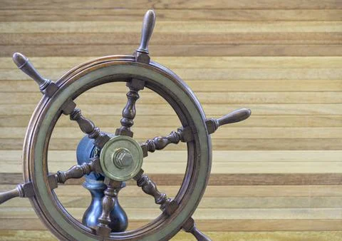 Ship Steering Wheel 写真素材