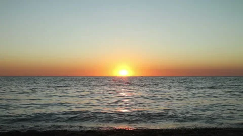 Ship at sunset 01 Stock Footage 41400467