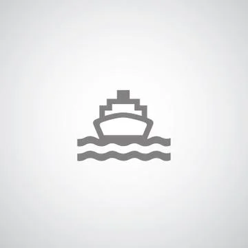 Ship symbol set Stock Illustration