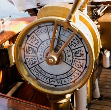 Ship telegraph Foto stock