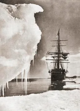 The Ship Terra Nova At The South Pole During Robert Falcon Scott's Terra Nova Photos