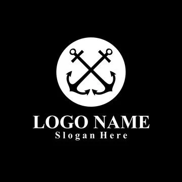 Ship-themed vector logo suitable for marine companies Illustrazione stock