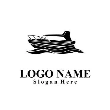 Ship-themed vector logo suitable for marine companies Illustrazione stock