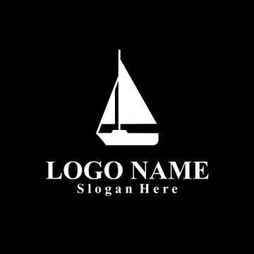 Ship-themed vector logo suitable for marine companies Illustrazione stock