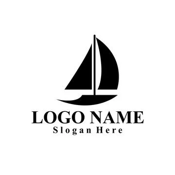 Ship-themed vector logo suitable for marine companies Illustrazione stock