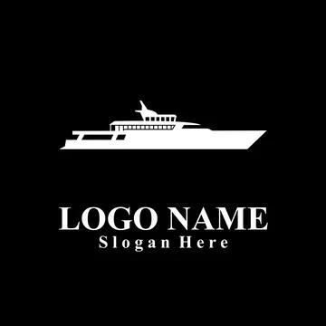 Ship-themed vector logo suitable for marine companies Illustrazione stock