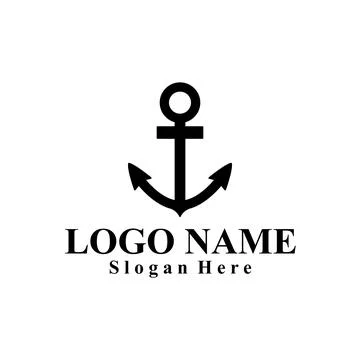 Ship-themed vector logo suitable for marine companies Illustrazione stock