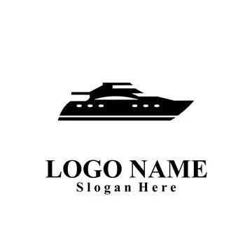 Ship-themed vector logo suitable for marine companies Illustrazione stock