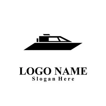 Ship-themed vector logo suitable for marine companies Illustrazione stock