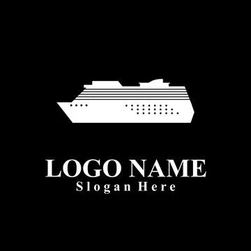 Ship-themed vector logo suitable for marine companies Illustrazione stock