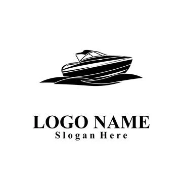 Ship-themed vector logo suitable for marine companies Illustrazione stock