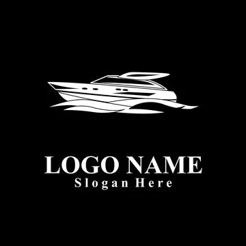 Ship-themed vector logo suitable for marine companies Illustrazione stock