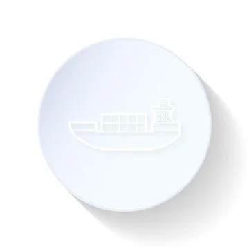 Ship thin lines icon Stock Illustration