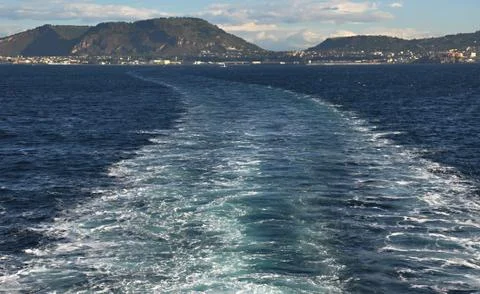 Ship track Stock Photos