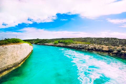 Ship track on the Stock Photos