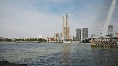 Ship traffic in the river Stock-Footage 203451119