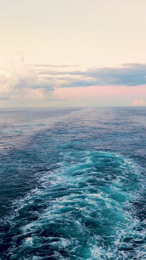 Ship trail Stock Footage 202061797