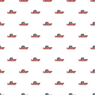 Ship transport pattern seamless Illustrazione stock
