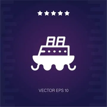 Ship transportation vector icon Stock Illustration