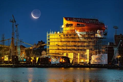 Ship under construction Stock Photos