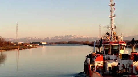 Ship underway Video stock 167575425