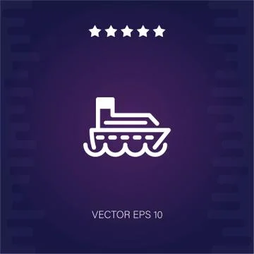Ship vector icon Stock Illustration
