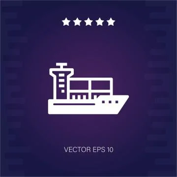 Ship vector icon Stock Illustration