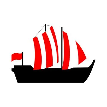 Ship. Vector illustration. Isolated object on a white background. Flat. Stock Illustration
