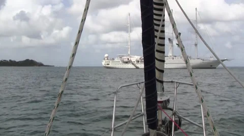 SHIP VIEW FROM THE BOW Stock Footage 34204395