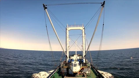 Ship view from the bridge Stock-Footage 107984577