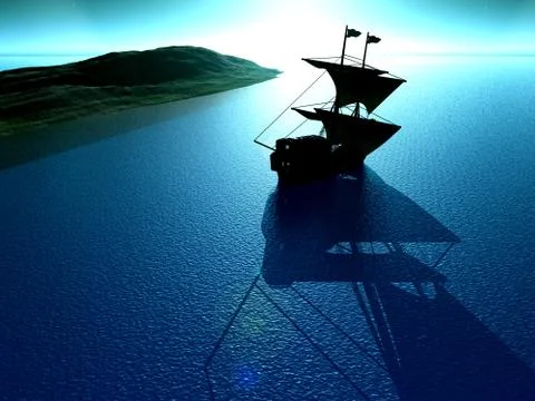 Ship View Stock Illustration